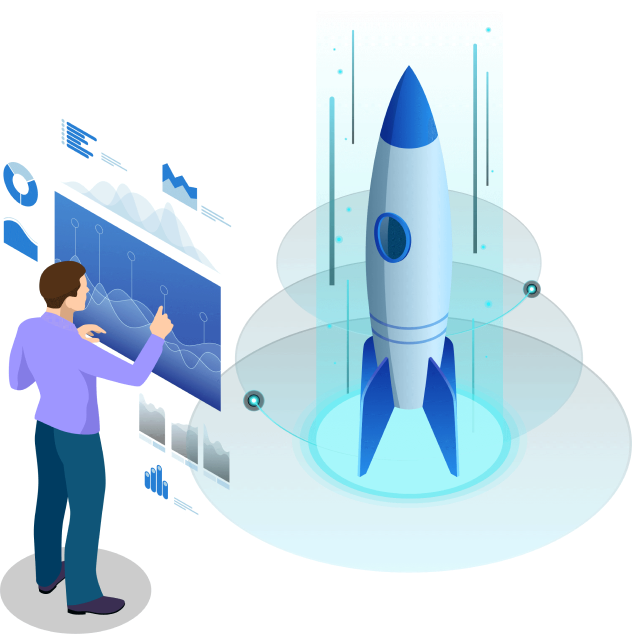 man&rocket